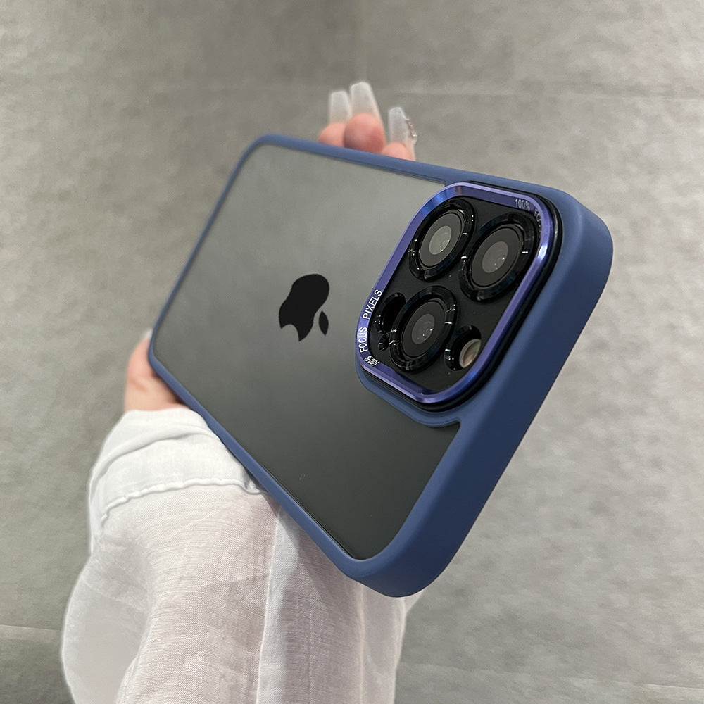 Metal Lens Transparent Magnetic Case for iPhone 15 Pro Max