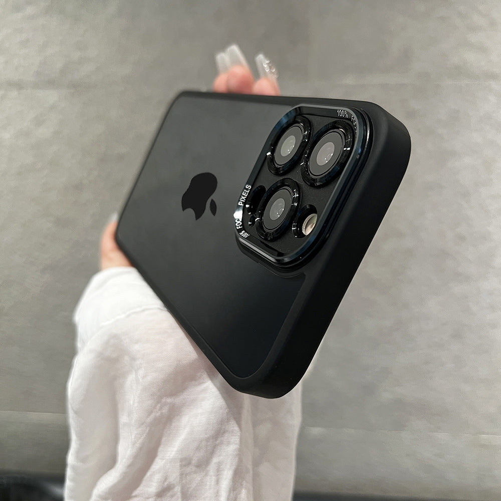 Metal Lens Transparent Magnetic Case for iPhone 15 Pro Max