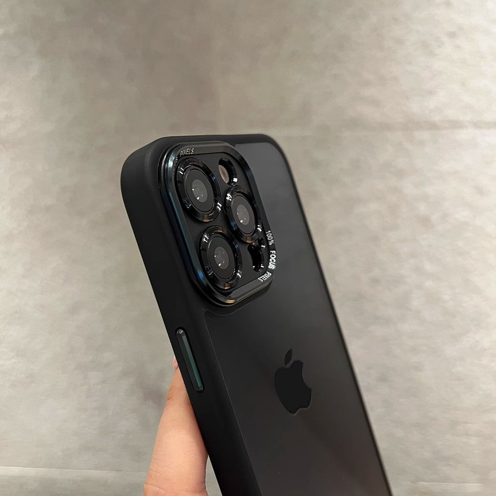 Metal Lens Transparent Magnetic Case for iPhone 15 Pro Max