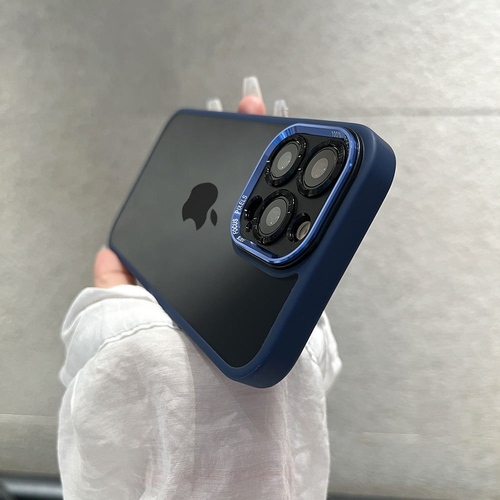 Metal Lens Transparent Magnetic Case for iPhone 15 Pro Max